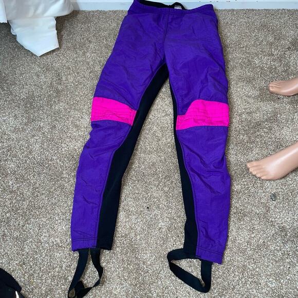 Vintage Bellwether cycling nylon jacket & pants 90's neon SZ M jacket SZ SM Pant - Picture 10 of 16